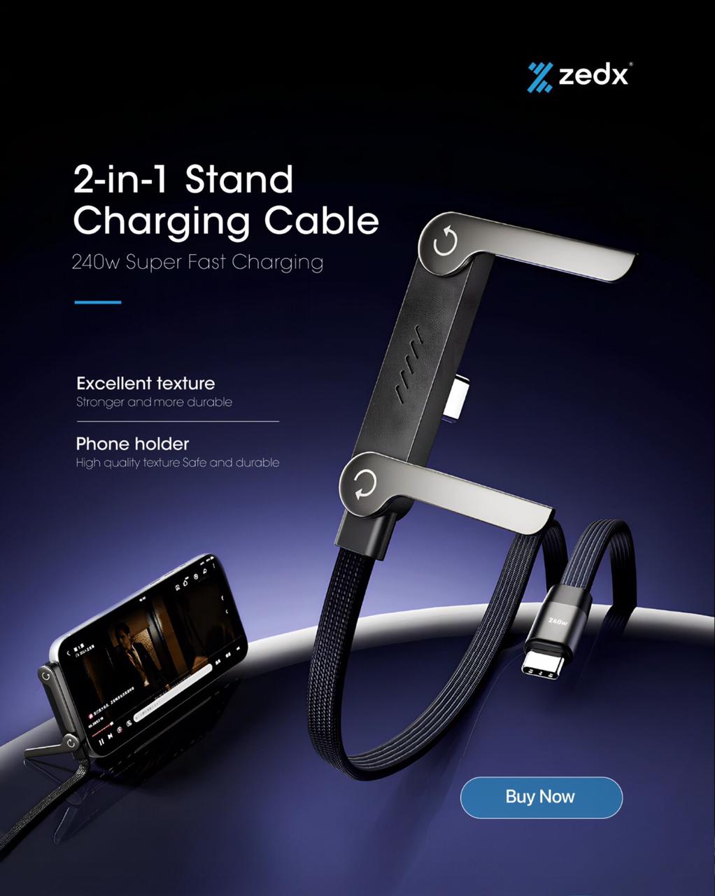 2-in-1 Stand Charging Cable - ANOKHI DOKAN