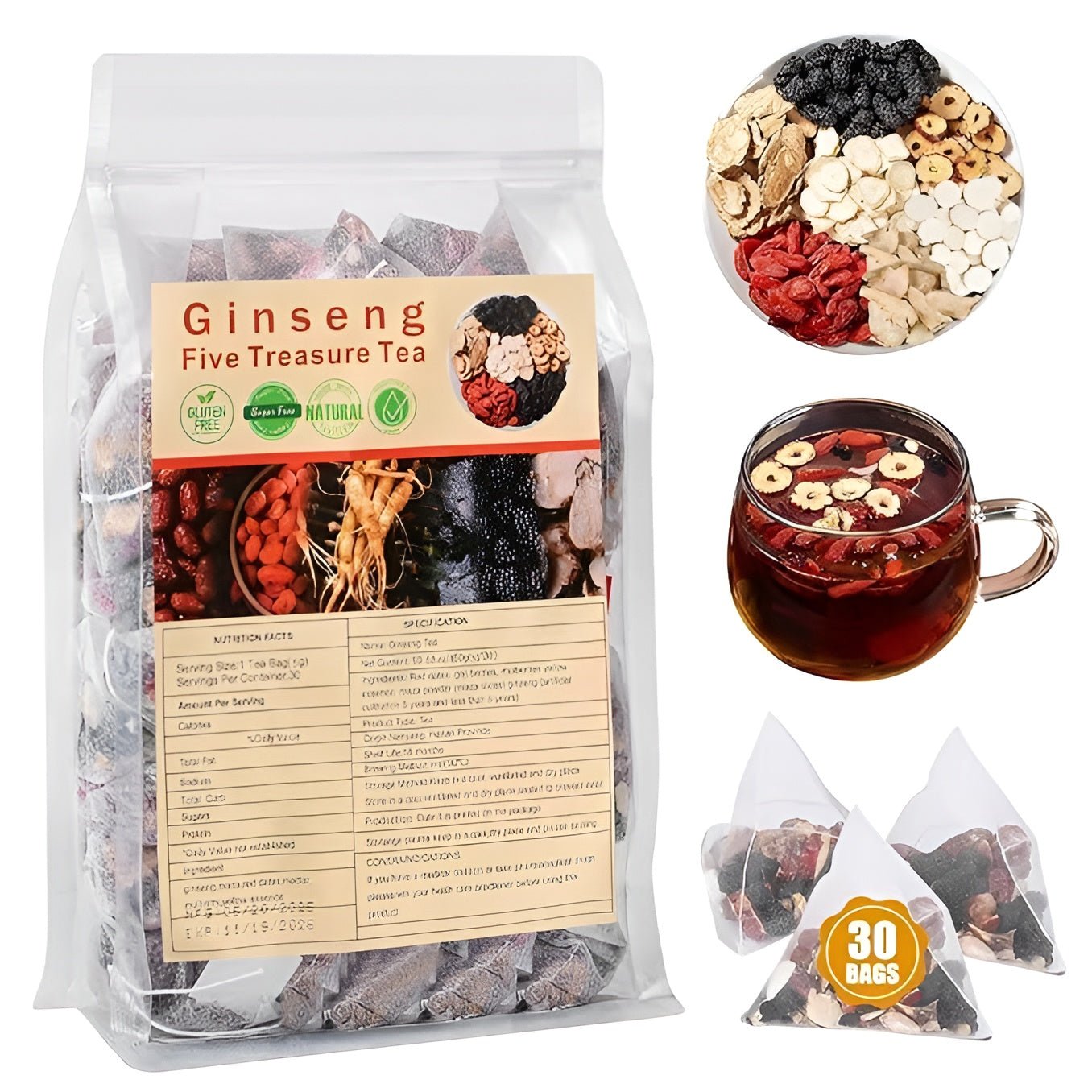 Ginseng Five Treasure Tea - ANOKHI DOKAN