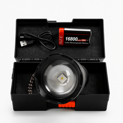 High-Power Rechargeable LED Flashlight Kit - ANOKHI DOKAN
