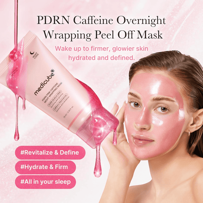 Medicube Wrapping Mask PDRN Caffeine Overnight Peel Off Facial Mask - ANOKHI DOKAN