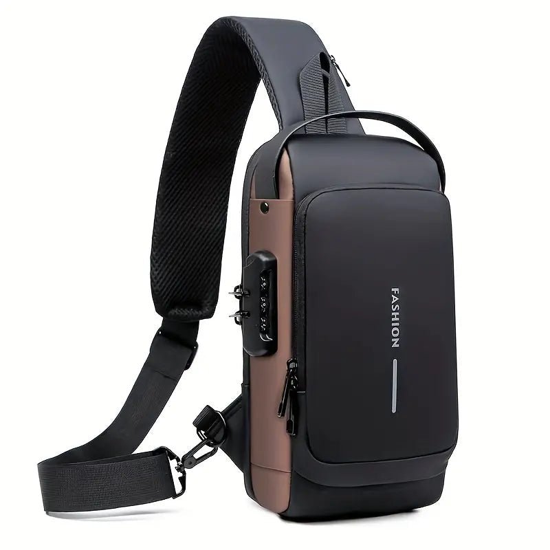 Men Sling Bag With Password Lock - ANOKHI DOKAN
