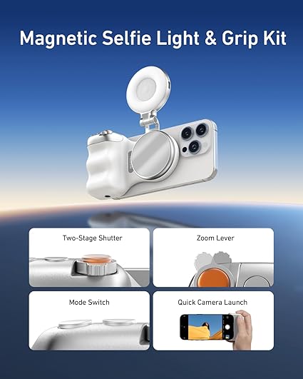 TELESIN Magnetic Camera Grip & LED Selfie Light – Pro Content Creator Bundle - ANOKHI DOKAN