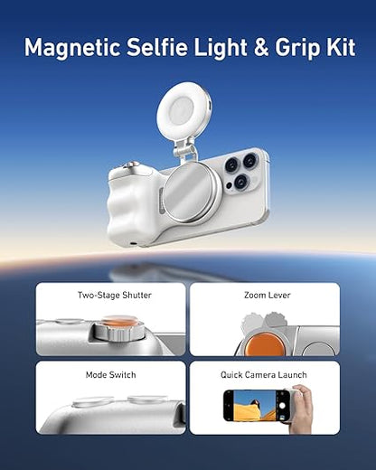 TELESIN Magnetic Camera Grip & LED Selfie Light – Pro Content Creator Bundle - ANOKHI DOKAN